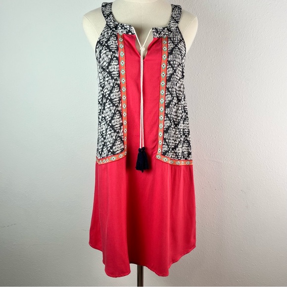 Anthropologie THML tasseled swing dress - Picture 3 of 6